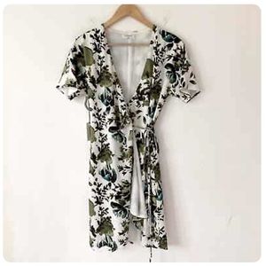 NWT Babaton Wallace Wrap Dress